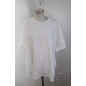 Nike NRG Premium Essentials Men T-Shirt Large White Short Sleeve Crew Neck USA